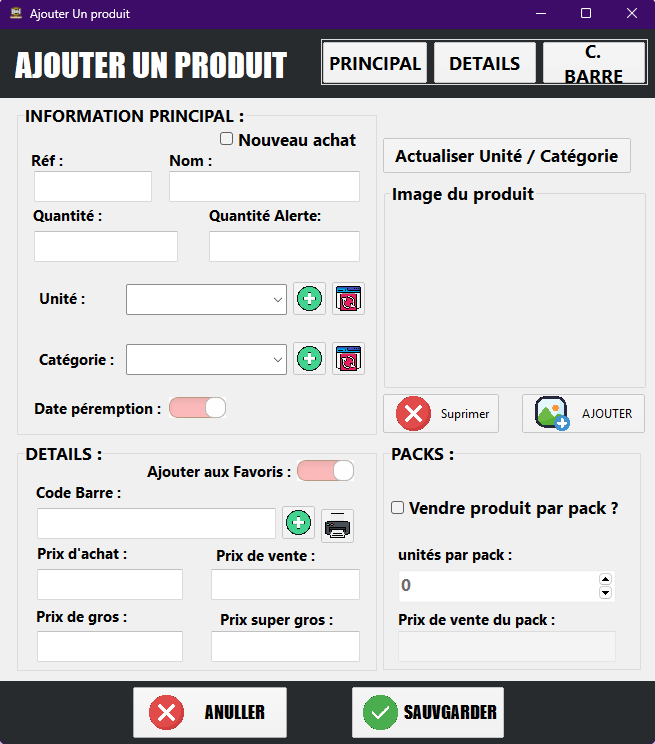 LOGICIEL GESTION COMMERCIALE برنامج تسيير المحلات التجارية - BNSOFT V2.0.0